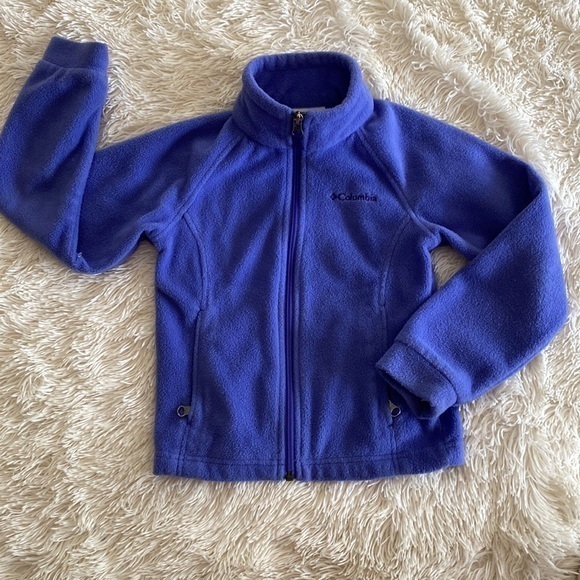 Columbia Other - COLUMBIA XS (6/6x) PERIWINKLE UNISEX FLEECE Zip Jacket